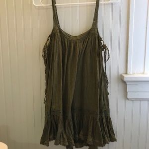 olive green free people dress